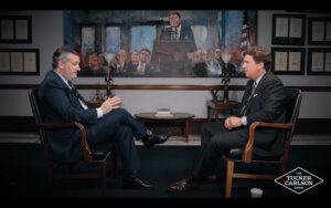 In the two-hour interview Tucker Carlson and Ted Cruz debated U.S. support for Israel, intervention in Iran, and the meaning of the word "Israel" in a Bible verse.